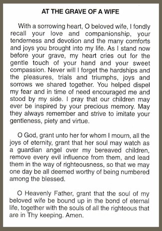 At The Grave of A Wife